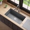 Alfi Brand 33 inch Granite Composite Workstation Single Bowl Undermount Sink w Accessories AB3418SBUM-T - alternate 2